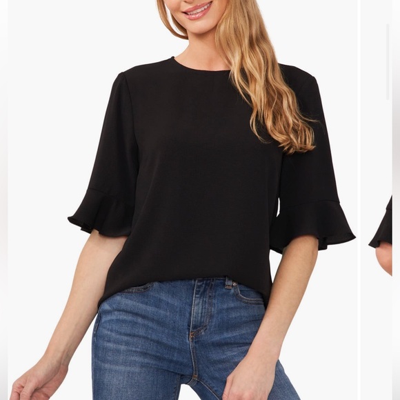 CeCe Ruffle Cuff Blouse - Picture 3 of 5